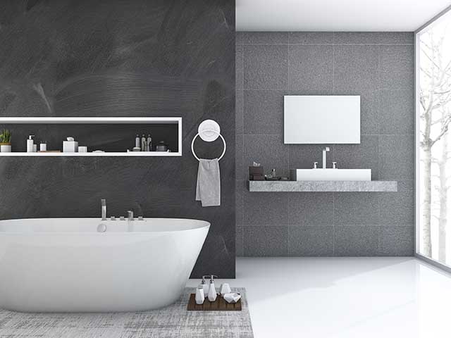 new contemporary bathroom installation