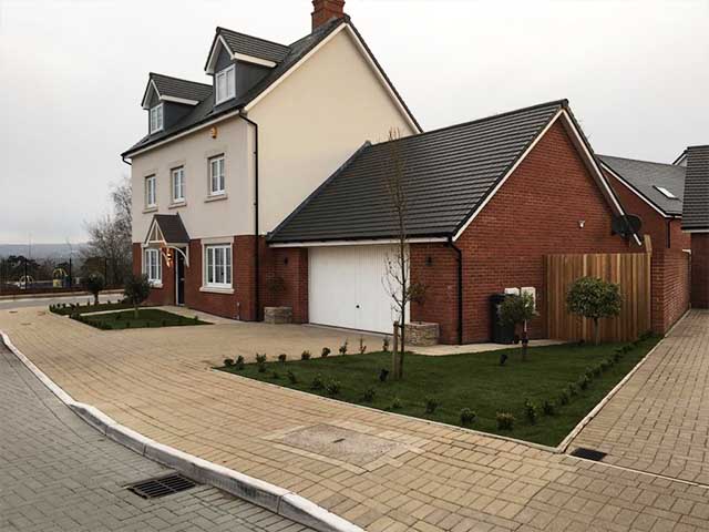 new roof on new home in Cardiff